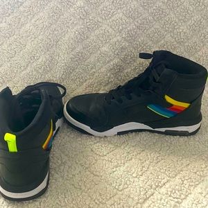 Black Zumba High Top Sneakers.